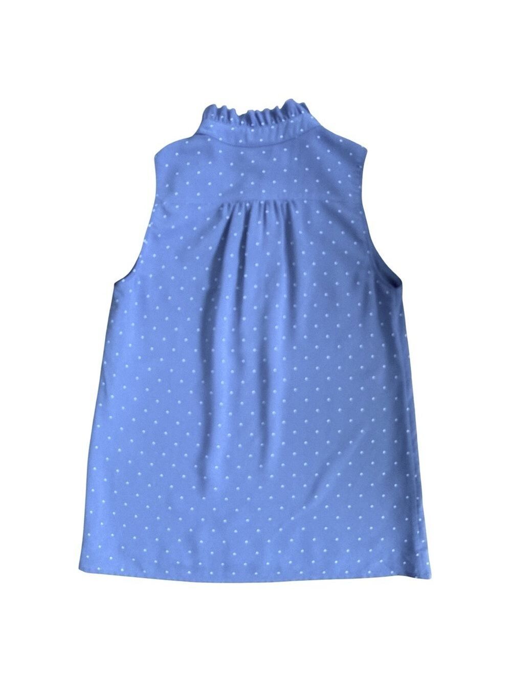J. Crew Ruffle Trim Popover Top Size 0 - Picture 2 of 6